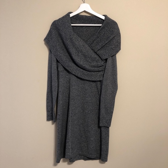 Athleta Dresses & Skirts - 🍂Athleta Dark Gray Sochi Sweater Dress Size Small